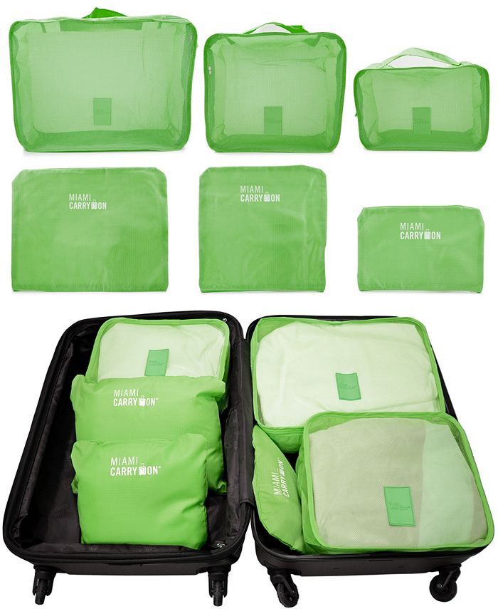 Miami CarryOn Set of 6 Neon Packing Cubes, Traveler's Luggage Organizer & Reviews - Travel Access... | Macys (US)