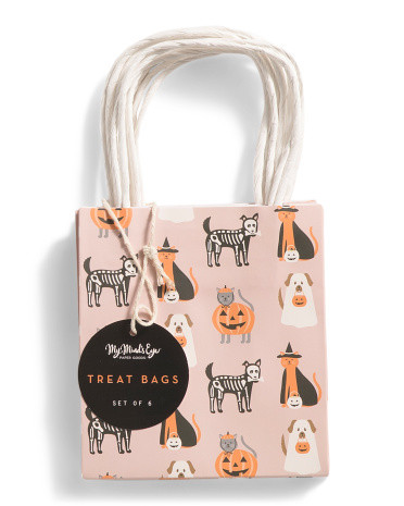 Set Of 6 Costumed Pets Treat Bags | TJ Maxx