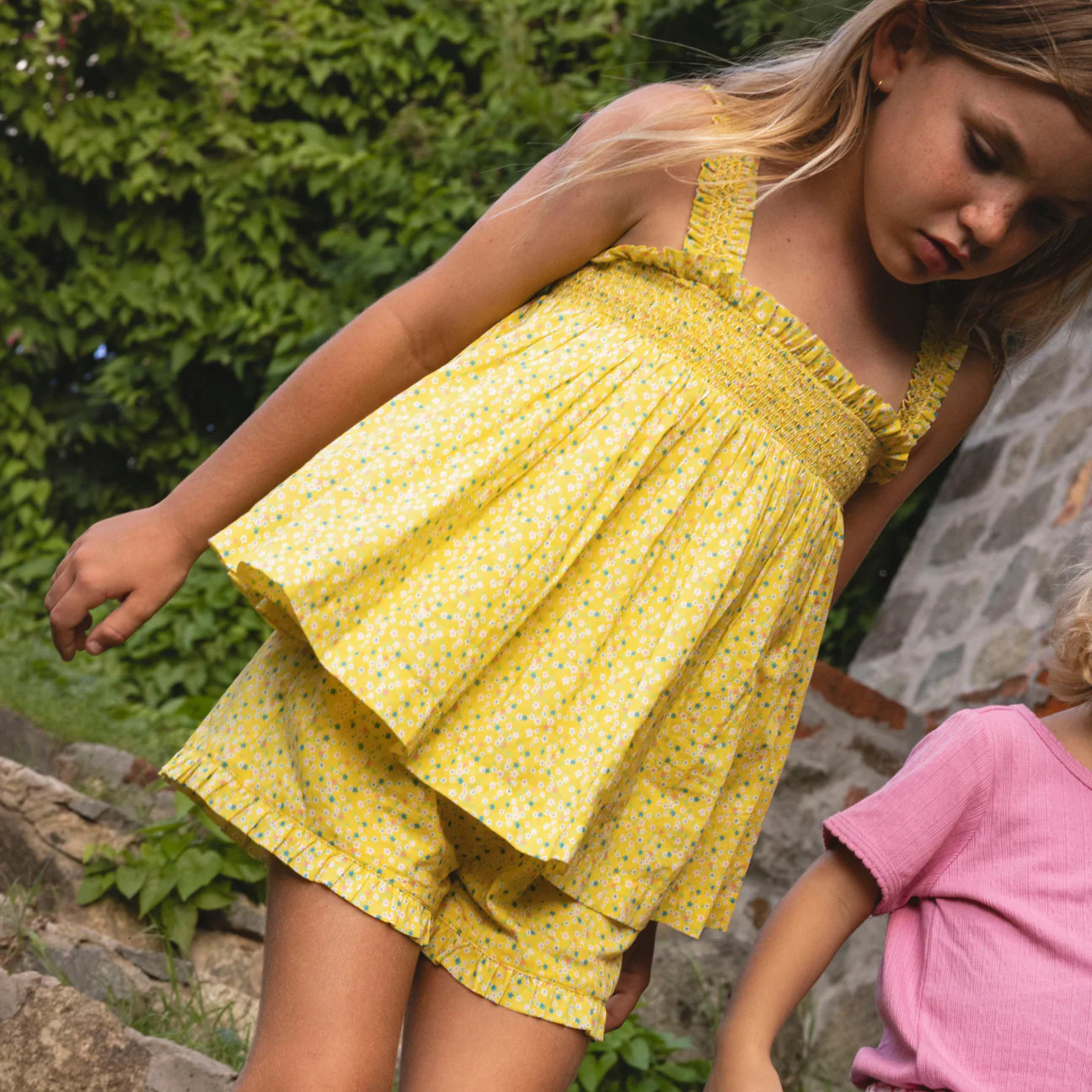 girls petite fleur top and short set | Minnow