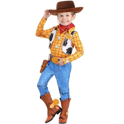 HalloweenCostumes.com 18MO Boy Disney Pixar Woody Toy Story Costume for Toddlers, Orange/Blue/Brown | Target