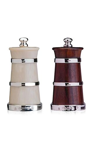 Ivory Salt and Wood Pepper Shaker Set | Moda Operandi (Global)