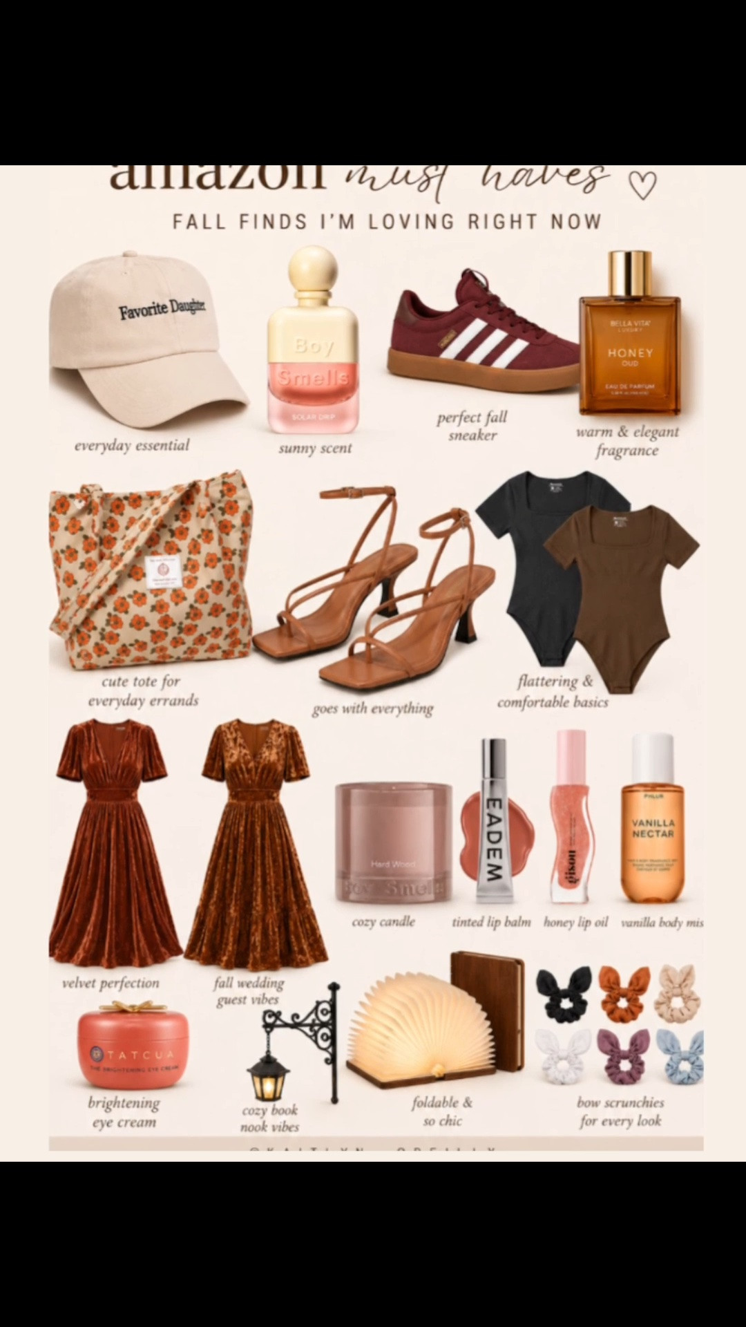 Amazon Fall Must-Haves I’m Loving Right Now 🤎

If you’re already shopping for fall, these are some of my favorite Amazon finds! From cozy velvet dresses and comfortable basics to warm fragrances, everyday accessories, beauty favorites, and home décor, these picks make getting ready for the season so easy. Everything is linked in my LTK! 🤍

✨ Save this pin for your next Amazon haul!

#AmazonFinds #AmazonMustHaves #AmazonFavorites #FallAmazonFinds #FallFashion #AmazonFashion #WeddingGuestDress #VelvetDress #AmazonStyle #AmazonHome #HomeDecor #BeautyFavorites #FallOutfits #LTKStyle #LTKFinds #LTKFashion #CozyHome #PinterestFinds #FallAesthetic #AmazonDeals #datenight #backtoschool
#LTKSaleAlert #LTKBeauty #LTKSaleAlert #LTKselfcare #LTKmomlife #LTKU #LTKHome #LTKTravel