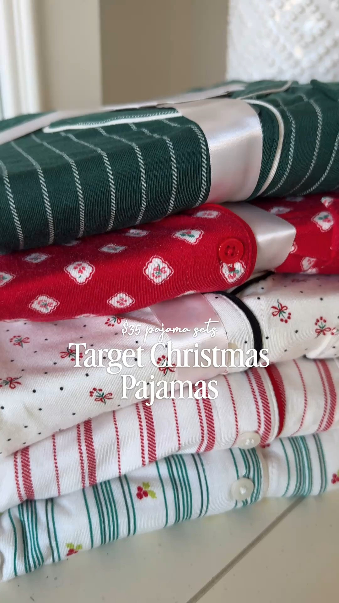 Christmas pajamas from Target just launched! 🎄🎁 All of the prints this year are so cute!!

I love the green striped pajama set so much! Sized up to a small! They fit great!


Target pajamas, Auden pajamas, Christmas pajama sets, holiday pjs, Christmas jammies, Christmas gift ideas, Target Christmas gifts, affordable Christmas gifts, red pajamas, dark green pajamas, white and black pajama set