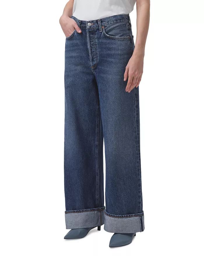 Dame High Rise Wide Leg Cuffed Jeans in Control | Bloomingdale's (US)