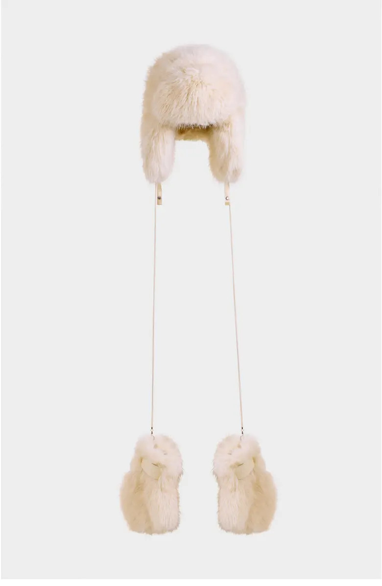 Rudsak Lira Faux Fur Aviator Hat & Mitten Set | Nordstrom | Nordstrom