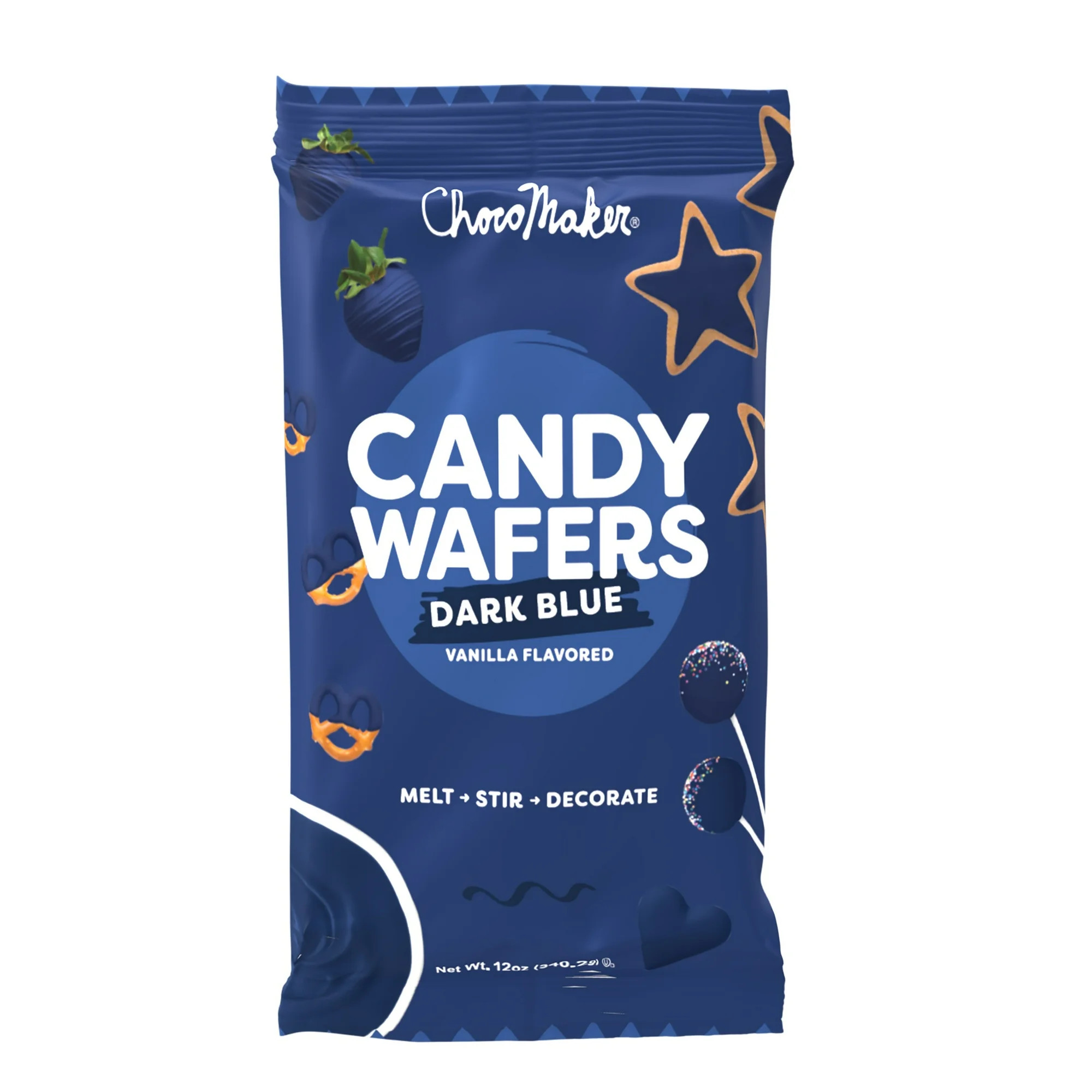 ChocoMaker Dark Blue Vanilla Flavored Candy Wafers 12oz, Gluten Free, Wheat Free | Walmart (US)