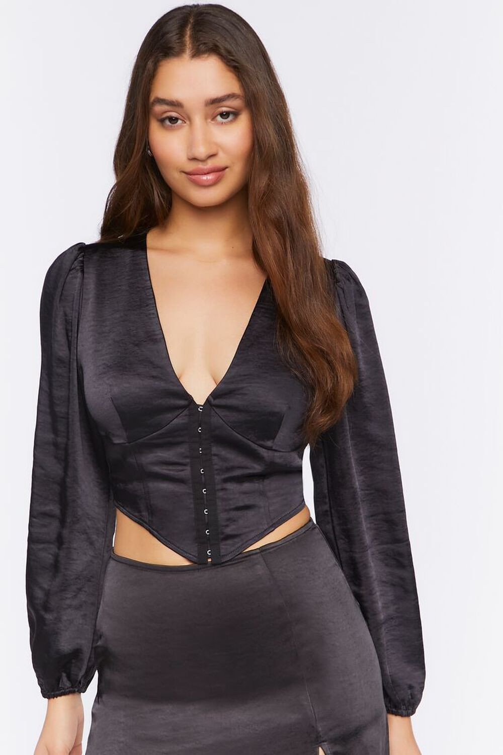 Satin Bustier Crop Top | Forever 21 (US)