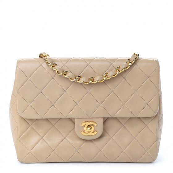 CHANEL

Lambskin Quilted Mini Square Flap Beige | Fashionphile