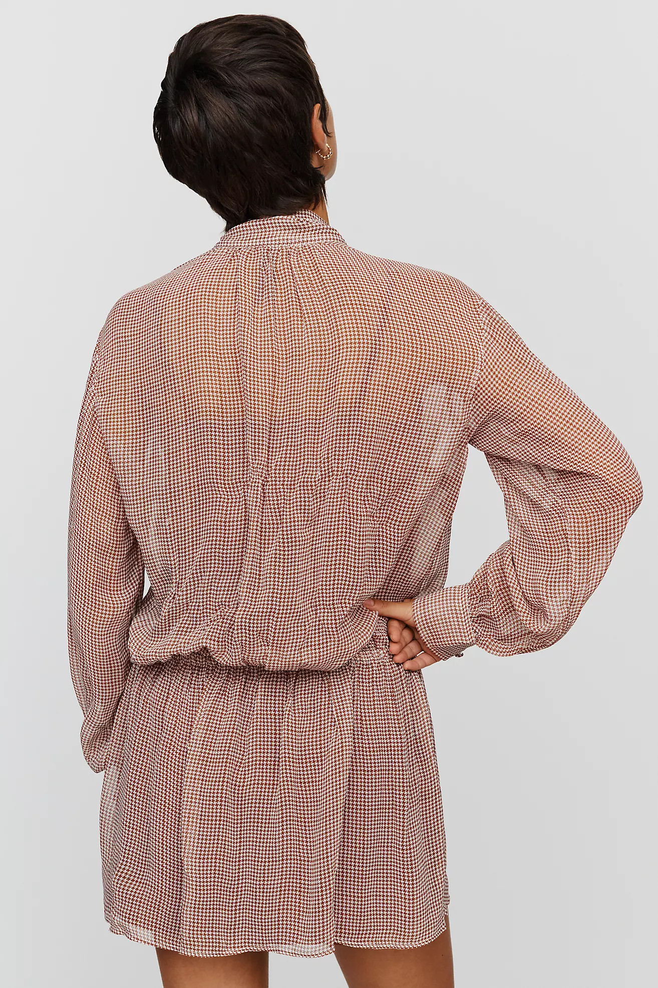 By Anthropologie Tie-Neck Mini Dress | Anthropologie (US)