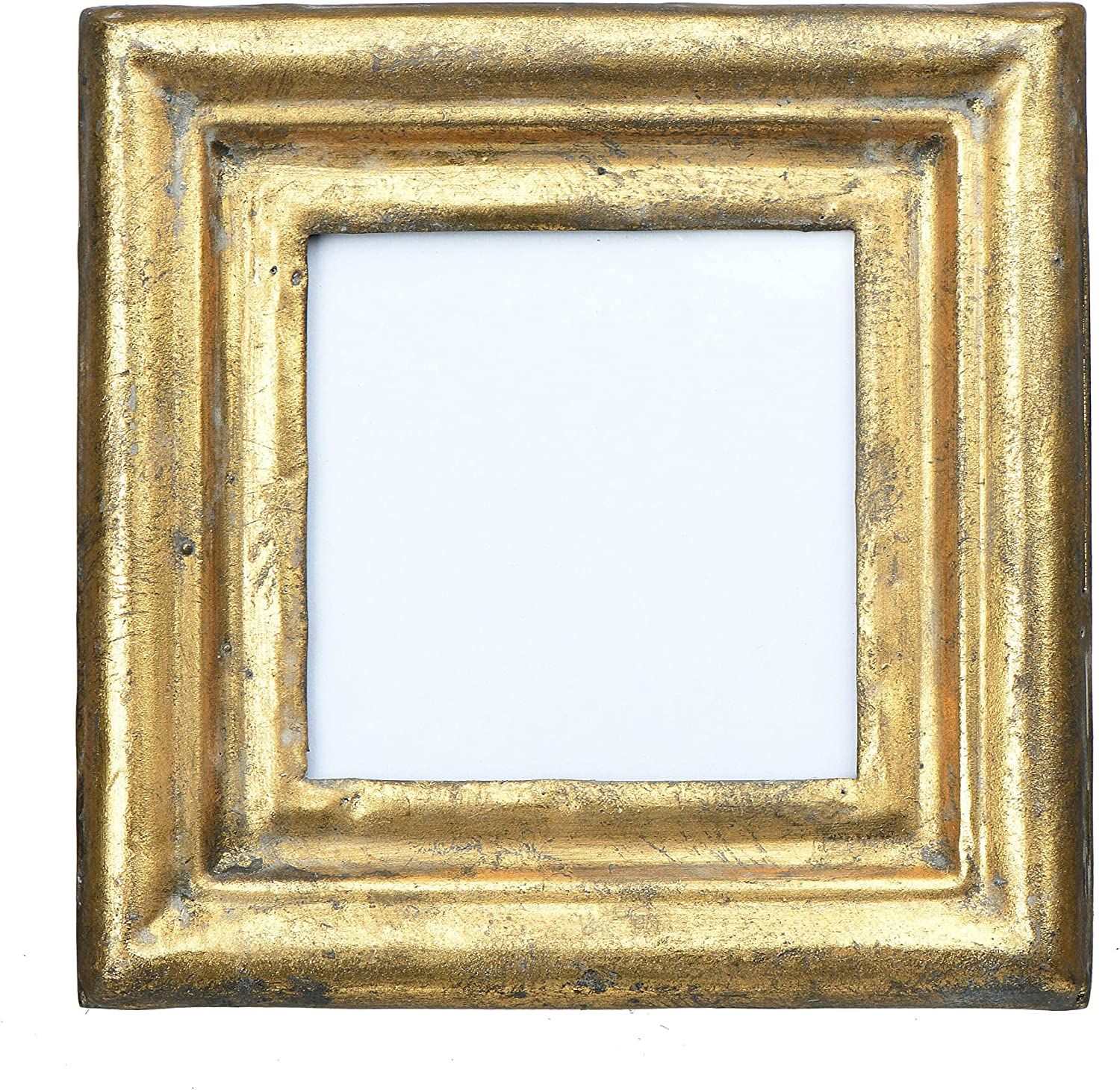 Creative Co-op EC0381 Antiqued Gold Square (Holds 3.5" x 3.5" Photo) Picture Frame | Amazon (US)