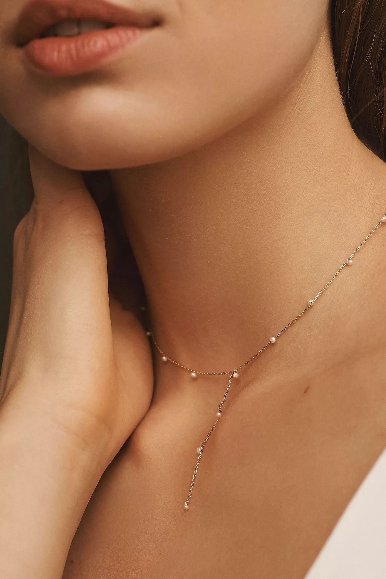 Mini Pearl Drop Necklace | Anthropologie (US)