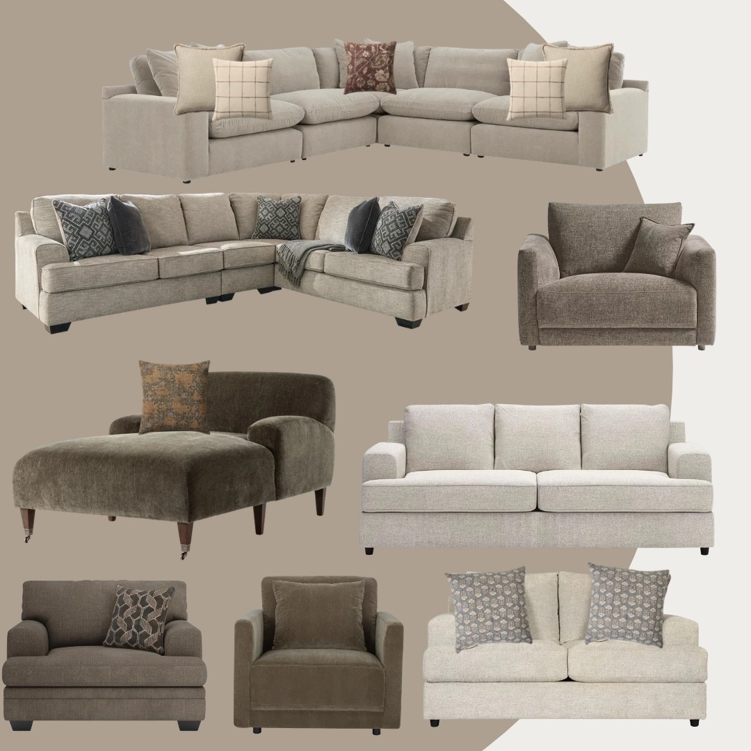 Living room seating options 
Sectionals, sofas, loveseats, oversized chairs, recliner, chaise lounge

#LTKHome
