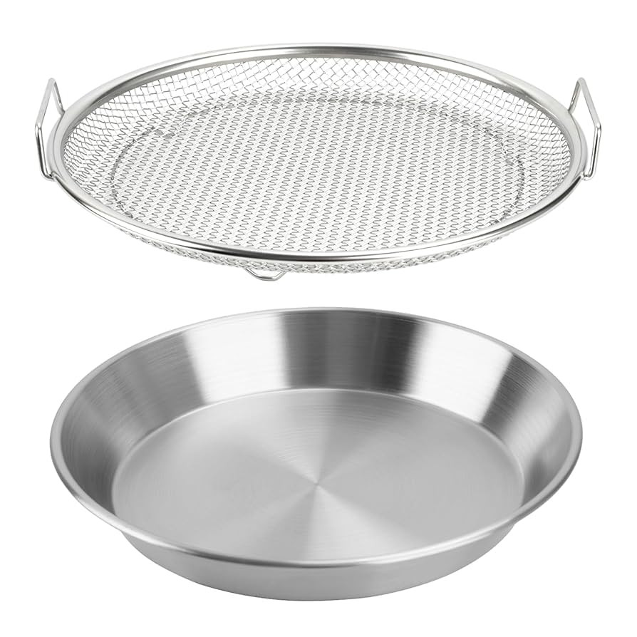 Oil Filter Tray, Stainless Steel Mesh Drain Basket Colanders Air Fryer Accessories for Fried Food... | Amazon (US)
