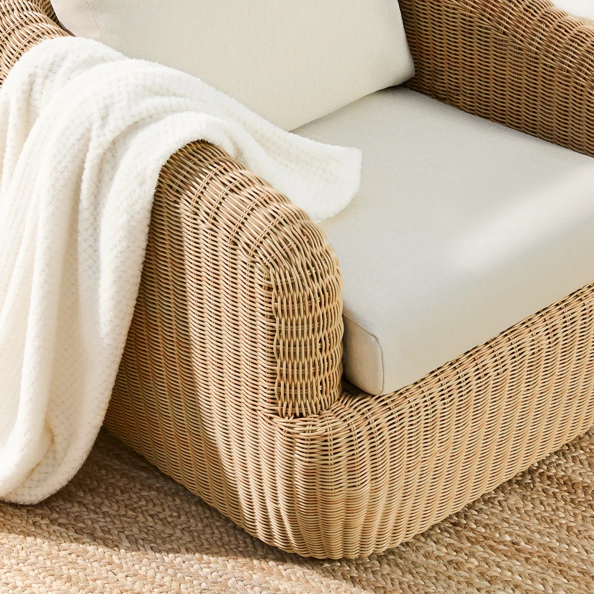 Cambelle Swivel Premium All-Weather Wicker Outdoor Lounge Chair | Wayfair North America