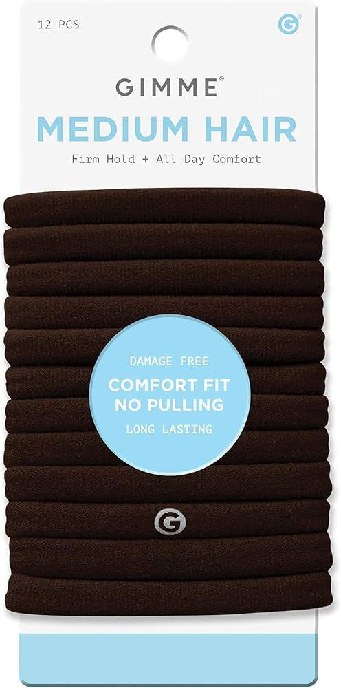Gimme Beauty Medium Hair Bands - Patent-Pending Seamless Nylon & Spandex Ties for All Hair Types ... | Amazon (US)