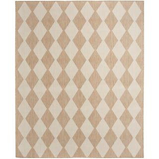 Positano Jute 8 ft. x 10 ft. Diamond Contemporary Area Rug | The Home Depot