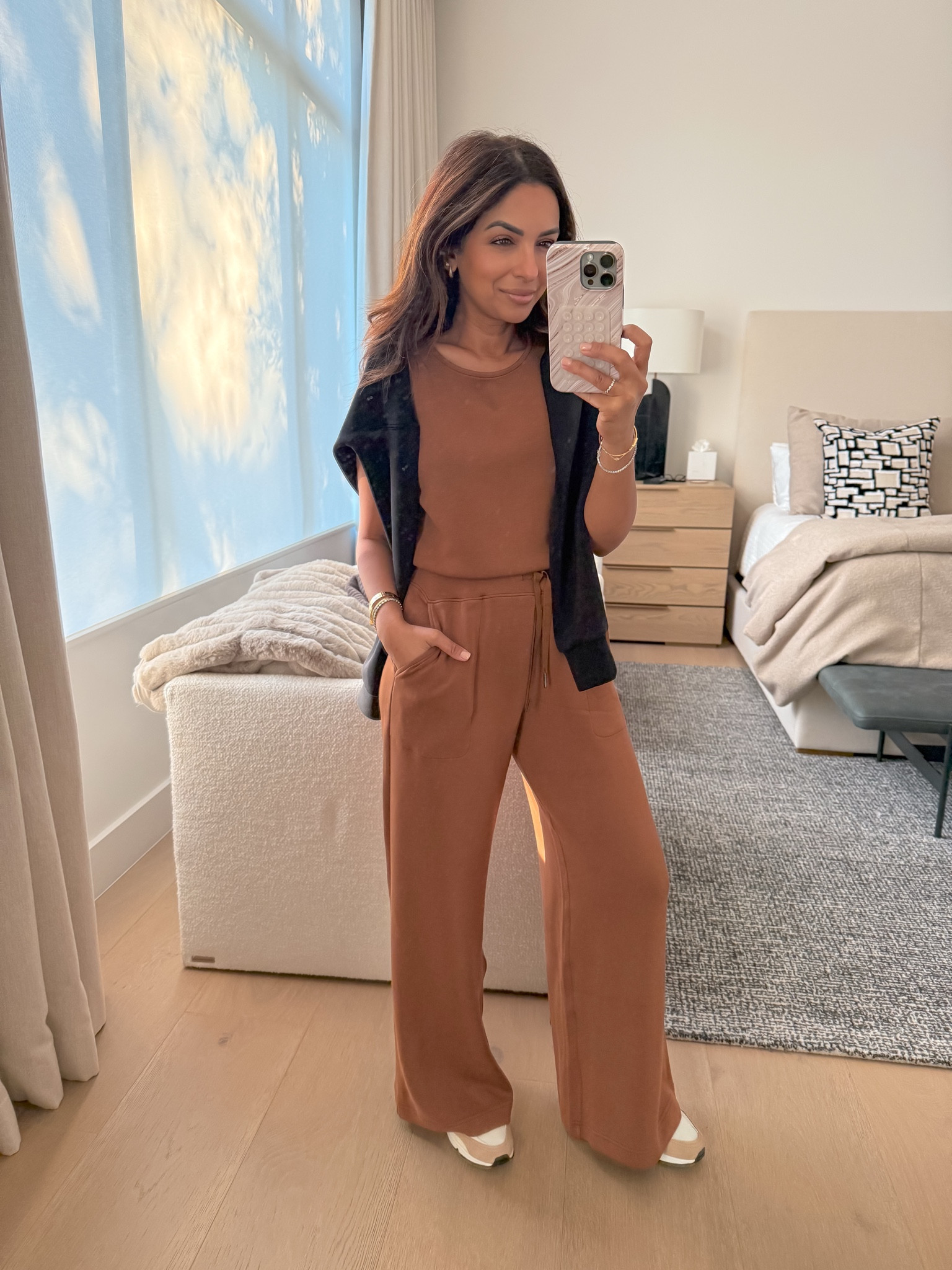 Wearing a small petite length (should've stuck with my true size XS petite) in jumpsuit- this AirEssentials fabric is the absolute BEST. Code NASREENXSPANX gets you 15% off + free shipping 

#LTKOver40 #LTKStyleTip #LTKSeasonal