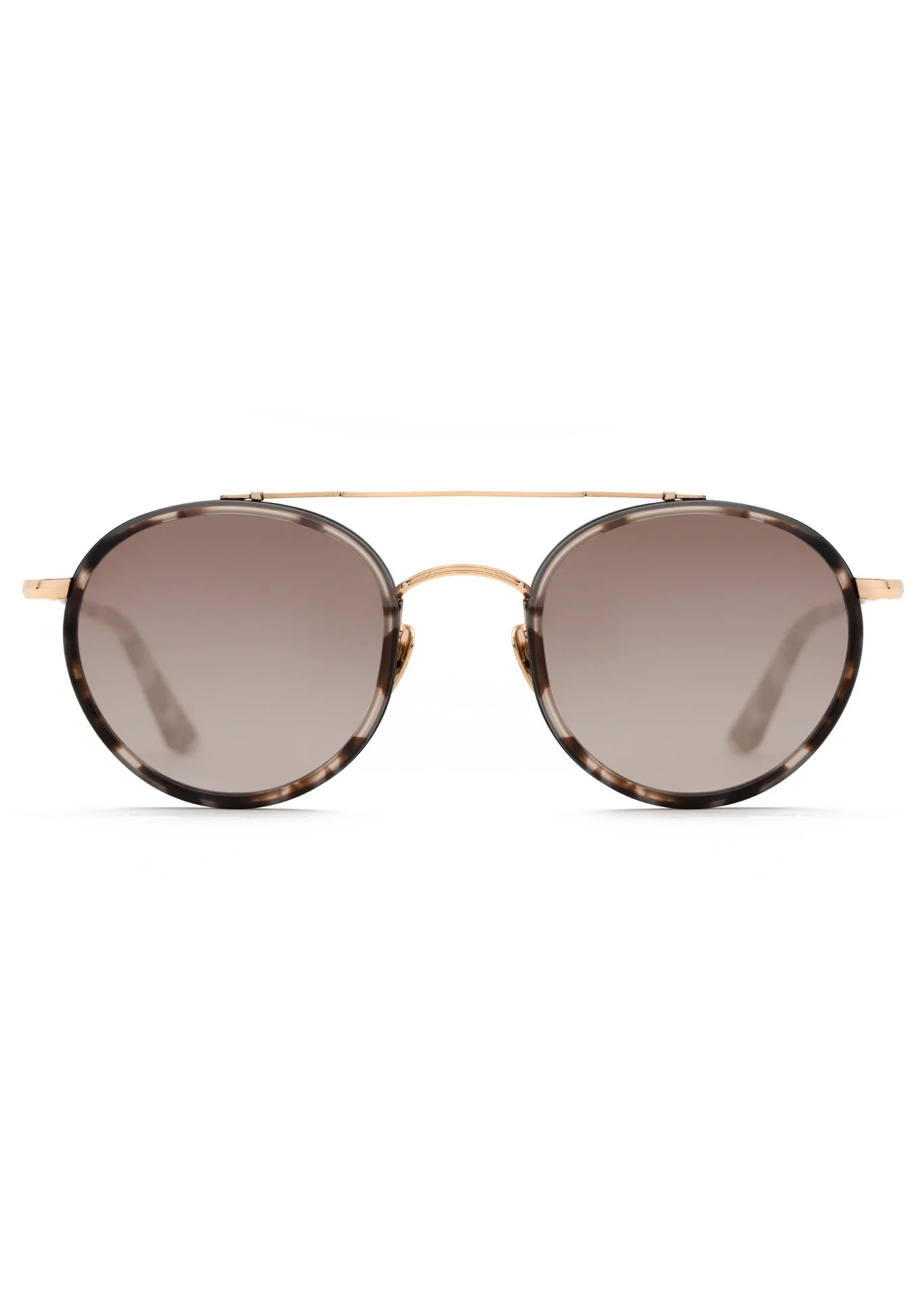 PORTER | 24K Titanium + Matte Black + Matte Sunday Tortoise Mirrored | KREWE Eyewear