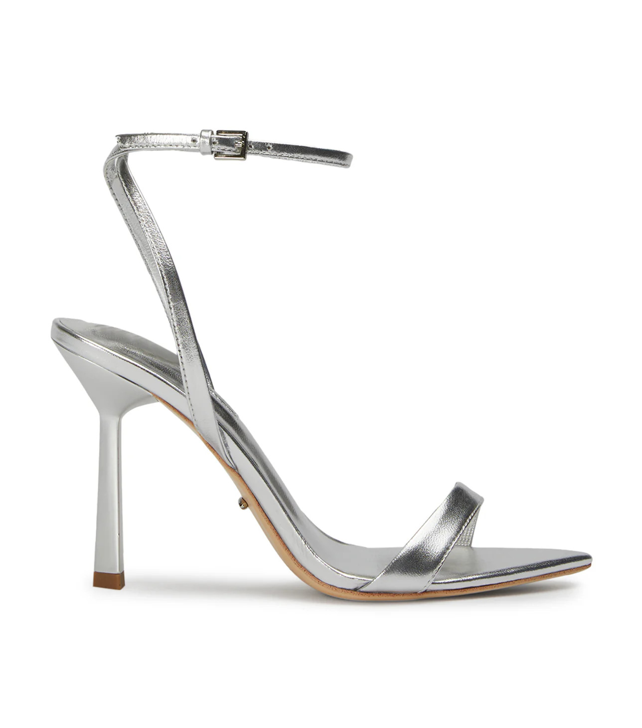 Milos Silver Nappa Metallic Heels | Tony Bianco US