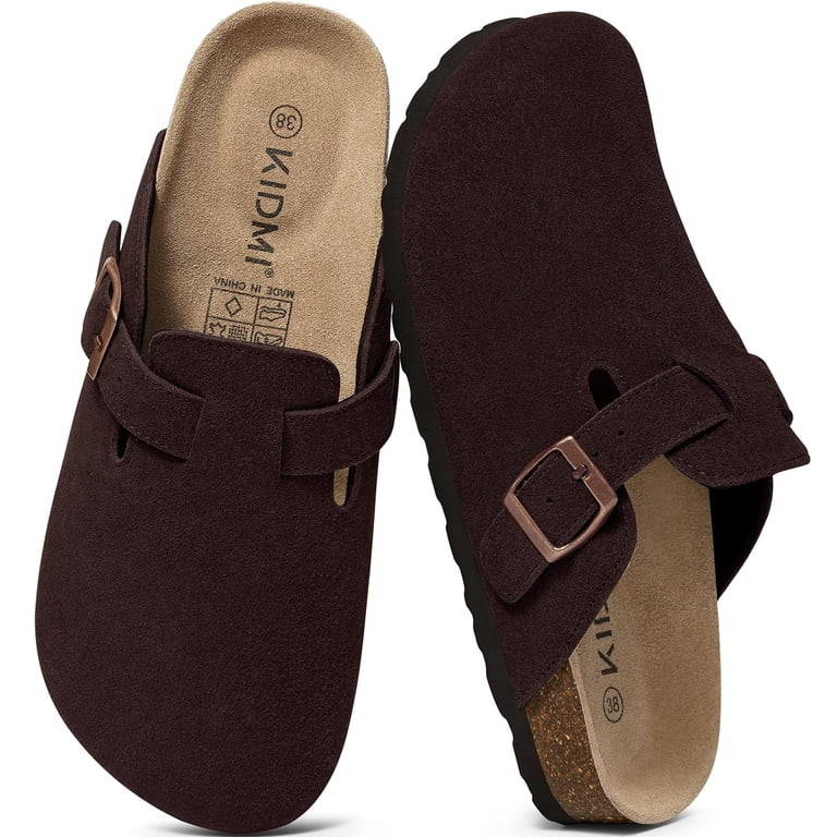 Comwarm Suede Clogs for Women Footbed Sandals Potato Shoes with Arch Support | Walmart (US)