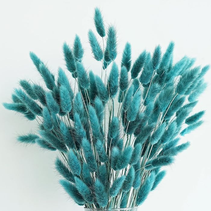 120 PCS Teal Dried Pampas Grass Decor, 17-inch Pompas Floral, Dry Flowers for Decoration, Pampas ... | Amazon (US)