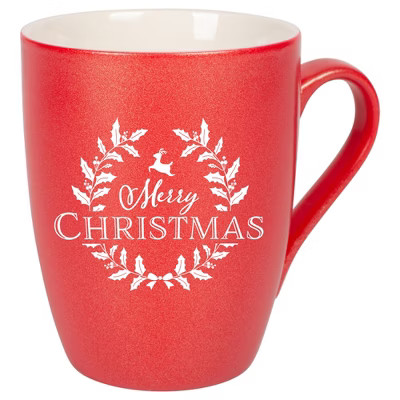 Elanze Designs Merry Christmas Crimson Red 10 ounce New Bone China Coffee Cup Mug | Target