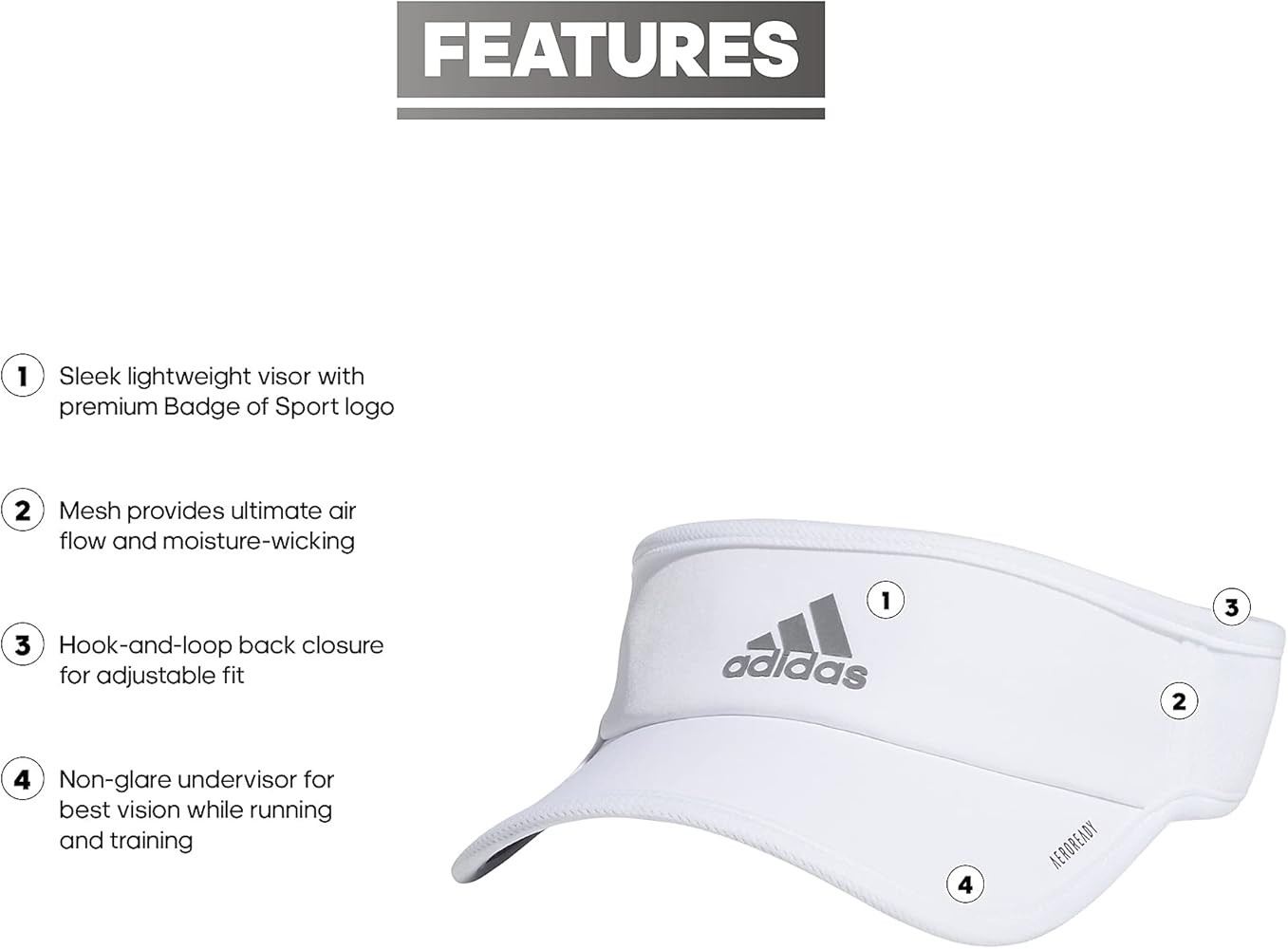 Adidas Women's Superlite Visor \u2013 Lightweight Athletic Sport Hat for Workouts | Amazon (US)