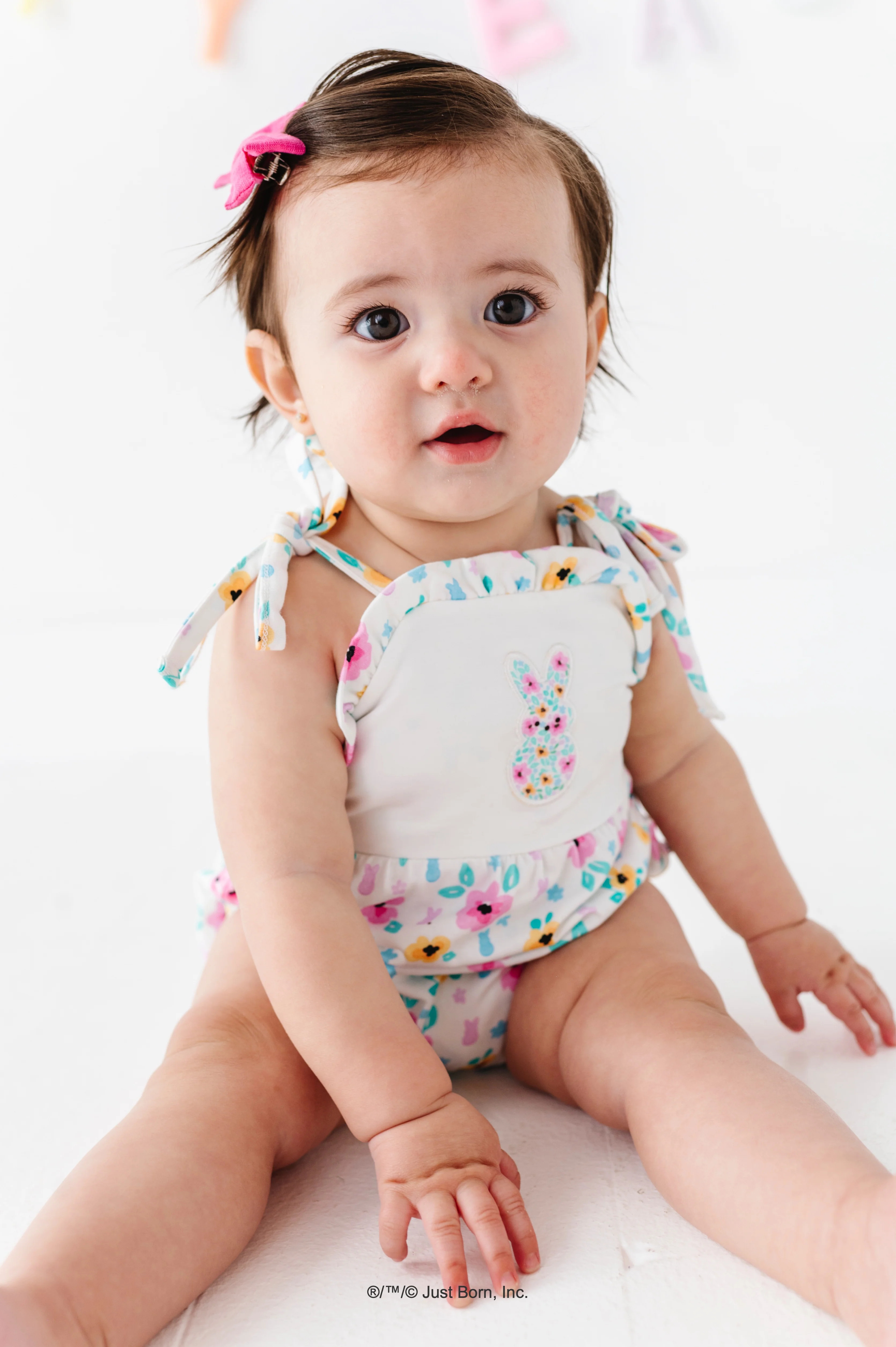 PEEPS® & Petals Bubble Romper | Birdie Bean