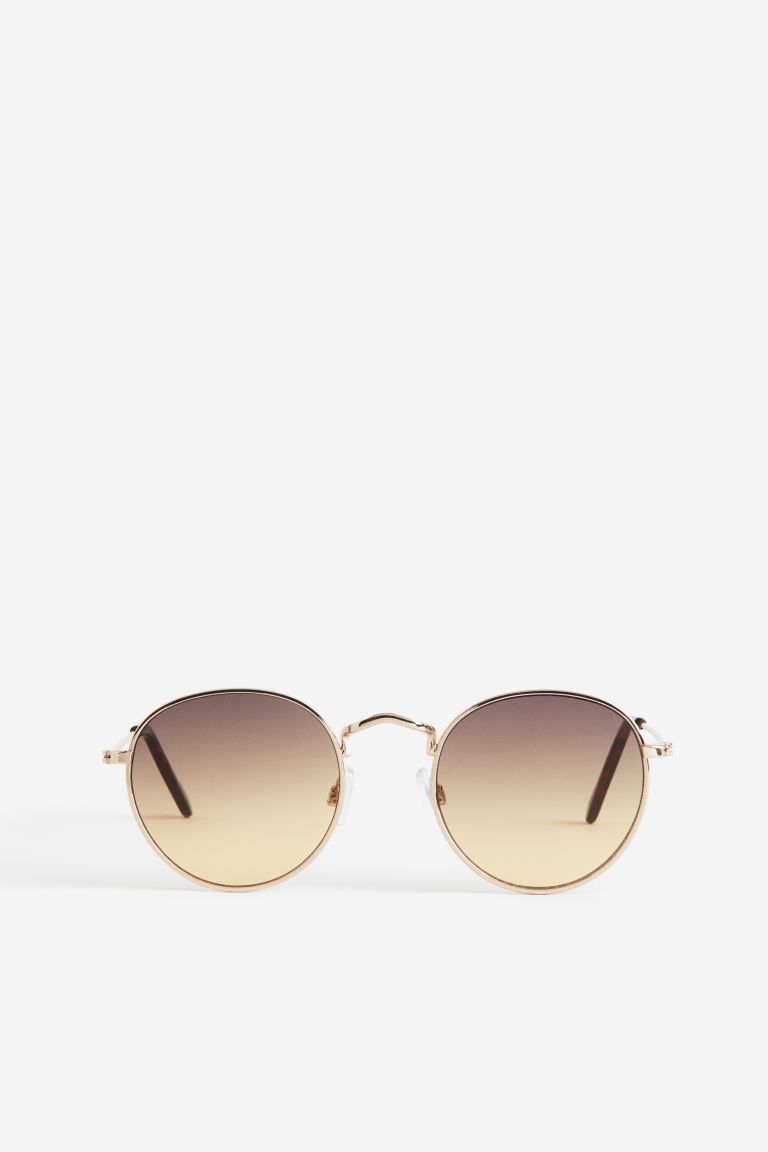 Round Sunglasses - Beige - Men | H&M US | H&M (US + CA)