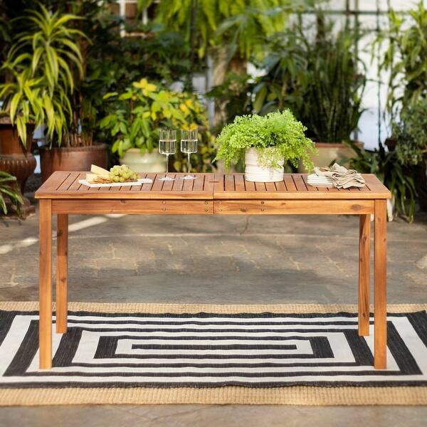 Middlebrook Surfside Acacia Wood Outdoor Dining Table - Brown | Bed Bath & Beyond