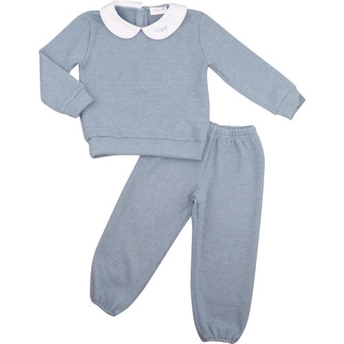 Blue Sweater Pant Set - Shipping Mid January | Cecil and Lou