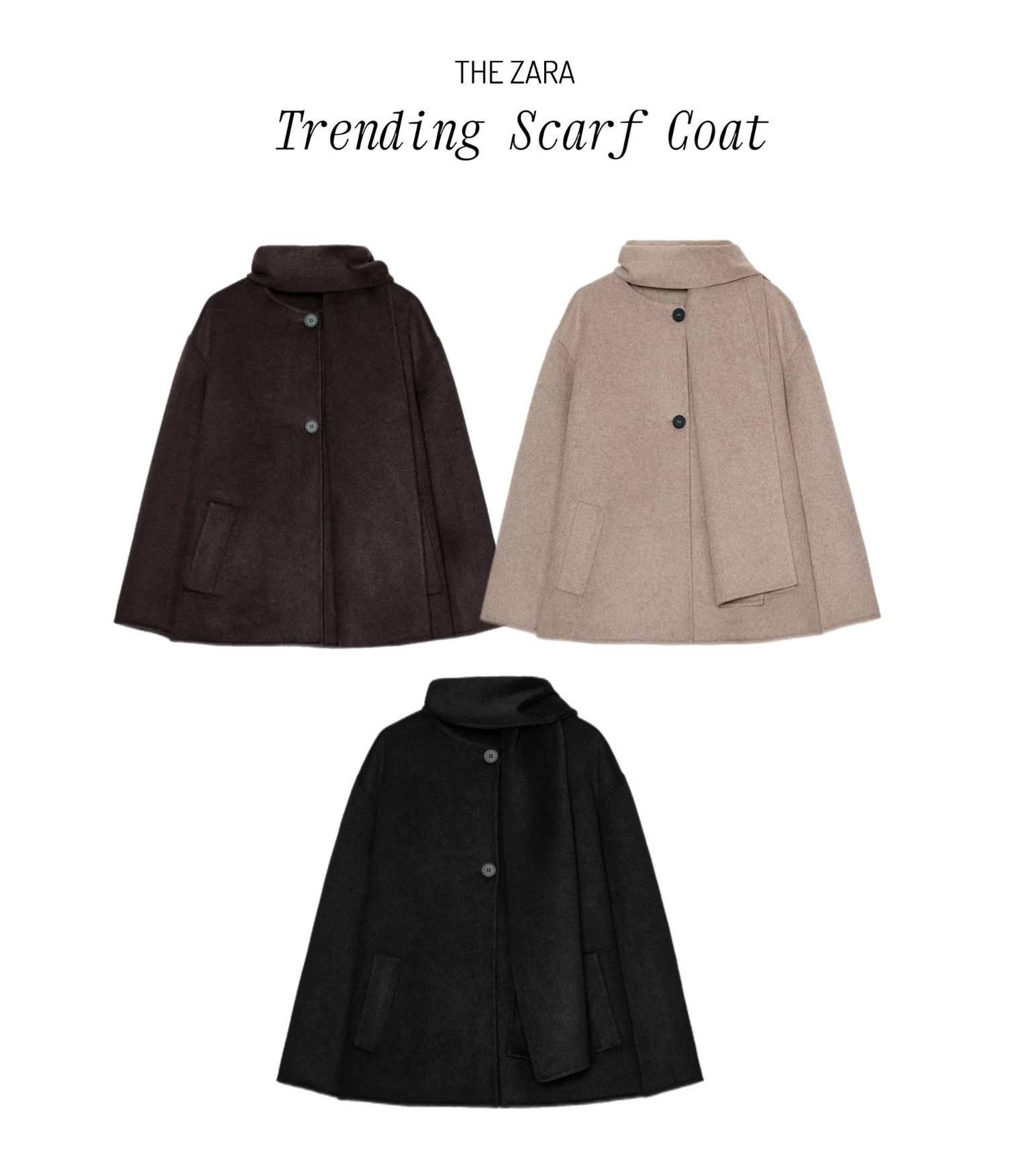 The ‘it girl’ jacket of the season 🧥🍂🧣 

LOVE LOVE LOVE these new in Zara jackets girls! These are going to sell FAST 💨 

scarf coat scarf jacket autumn coat new in Zara fashion city look 

#LTKautumn #LTKeurope #LTKuk