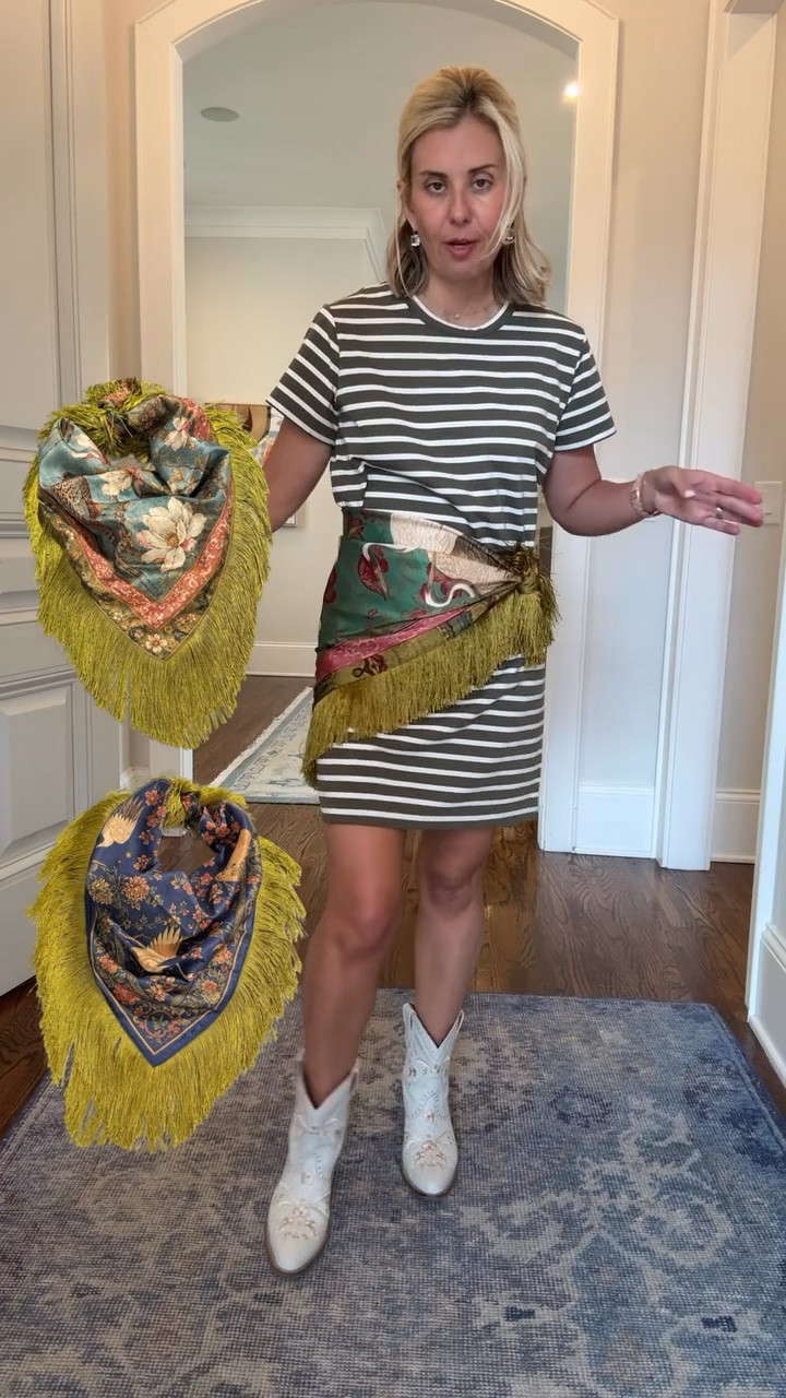 Tnuck Friends & Family Sale
9/22 -9/24
 
15% off orders over $250
20% off orders over $500
Code: FAMILY                      

Loving the scarf tend! My favorite Tnuck Parker tee is now available in a dress…YES!! 
Dress - small
Boots - 8 tts 

*Code Catherine20 at Allie + Bess

#LTKmomlife #LTKSeasonal #LTKOver40