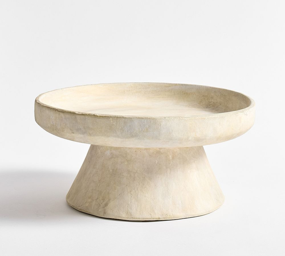 Artisan Studio Pedestal Bowl Natural | Pottery Barn (US)