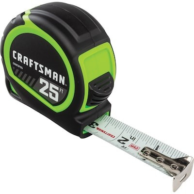 CRAFTSMAN  HI-VIS 25-ft Tape Measure | Lowe's
