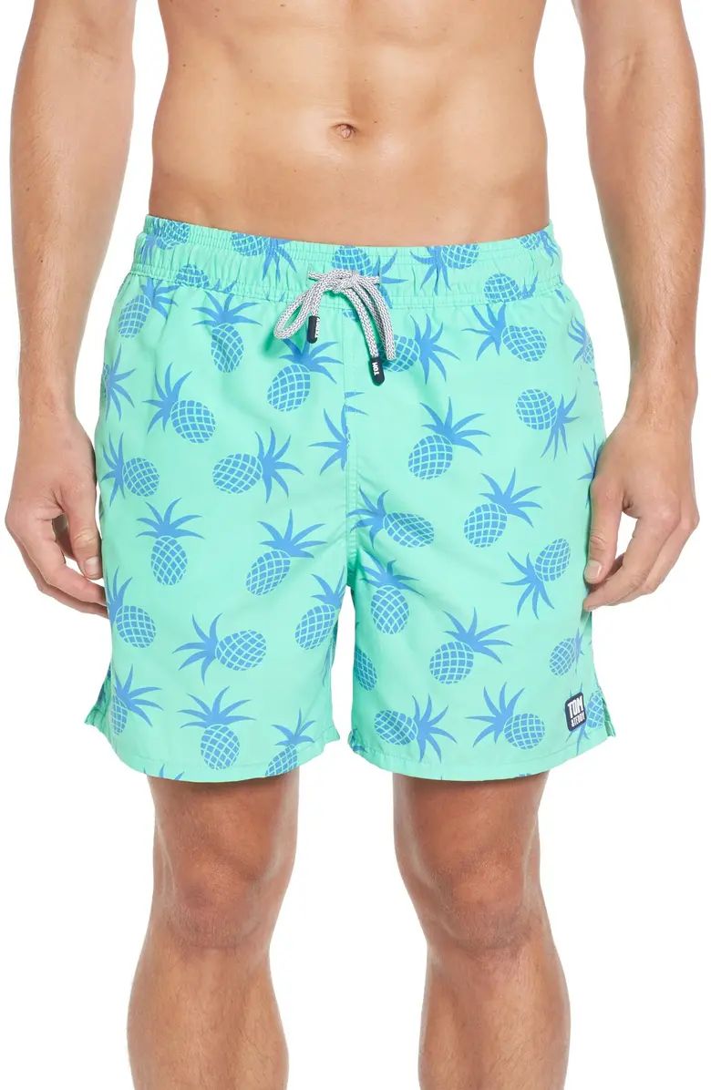 Pineapple Print Swim Trunks | Nordstrom