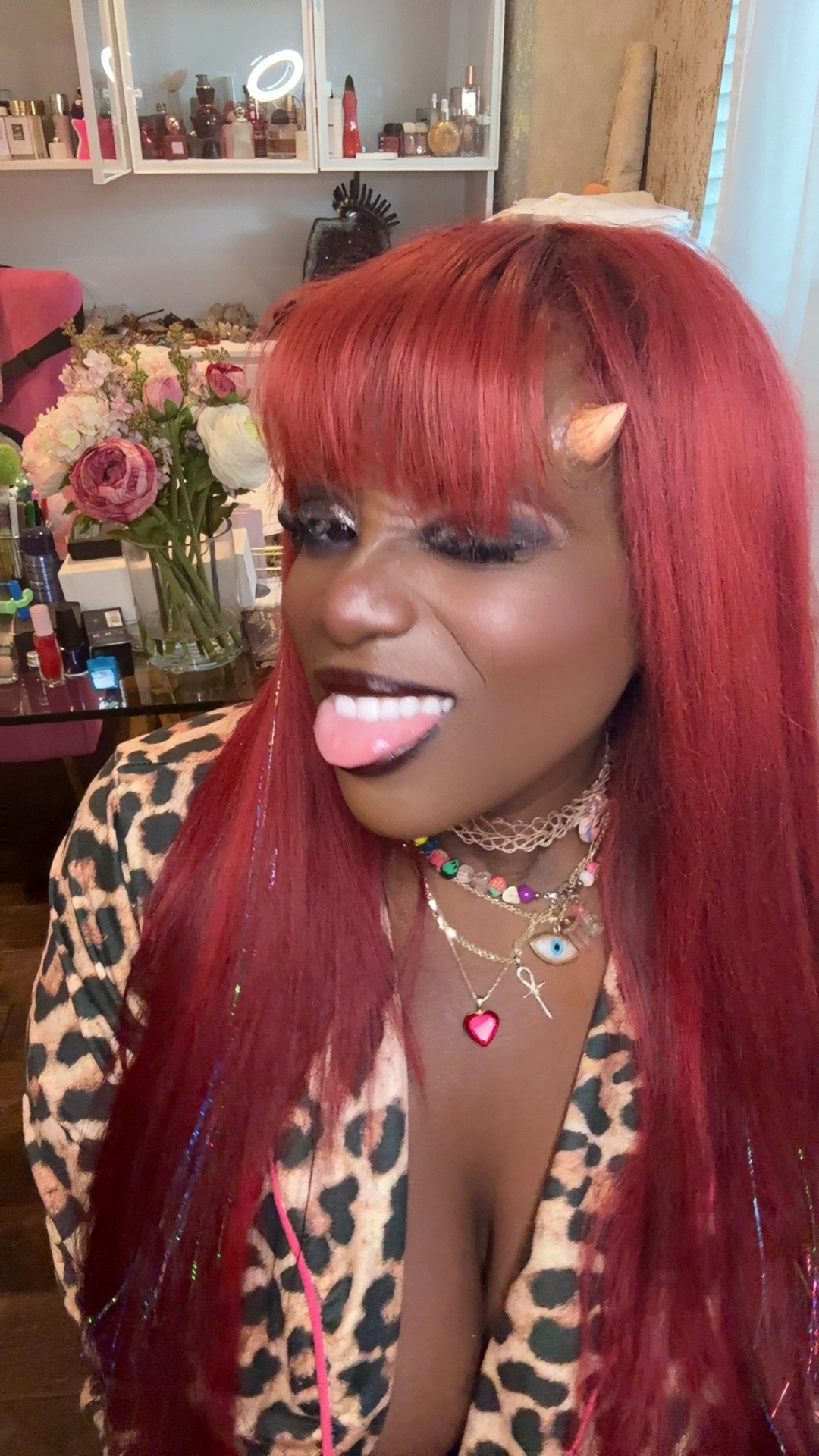 Obsessed with These Evil 😈 Horns 🫶🏾✨🤣🧿 Now all you need is a red dress and cape 🫣☺️🥴💕🫶🏾👌🏾 Halloween 🎃 

#LTKHoliday #LTKStyleTip #LTKHalloween