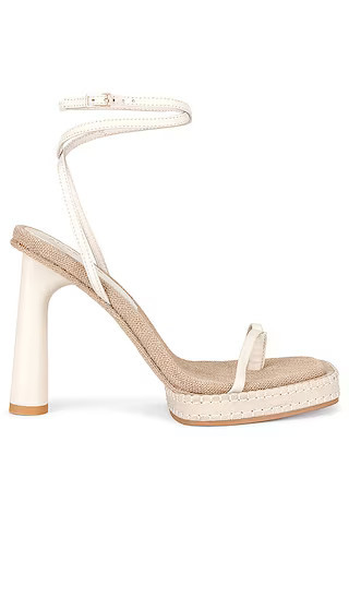 Gia Platform Heel in Bone Leather | Revolve Clothing (Global)