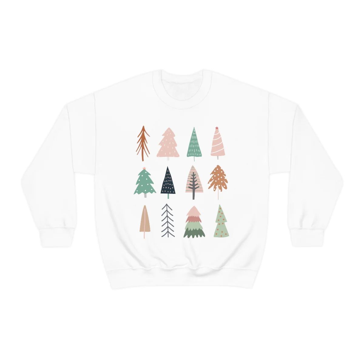 Pretty Christmas Trees Unisex Sweatshirt | Always Stylish Mama