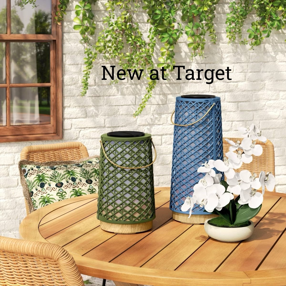 New outdoor collection at Target! Shop outdoor pillow, lanterns, orchids  

#LTKHome