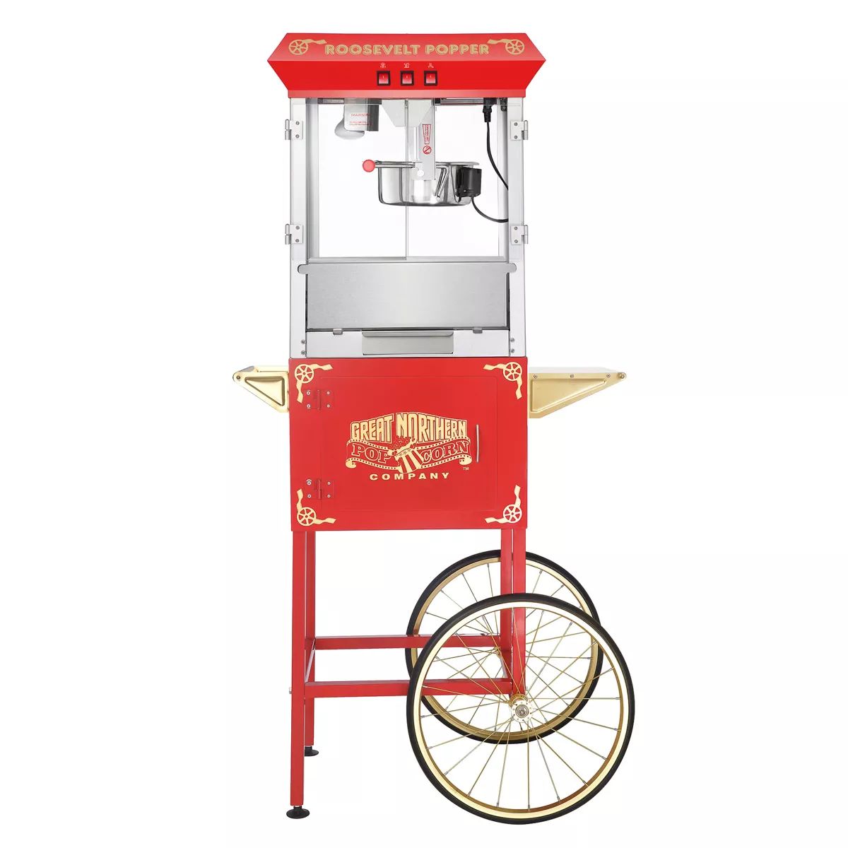 Great Northern Popcorn 8 oz. Roosevelt Popcorn Machine - Stainless-Steel Kettle, Heated Warming D... | Target