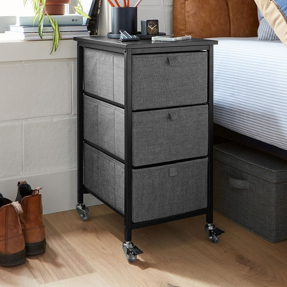 Rolling 3-Drawer Cart | Pottery Barn Teen