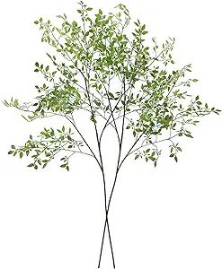 CEWOR Faux Branches Artificial Plants 2PCS 43.3 Inch Green Nandina Tall Plants for Wedding Shop G... | Amazon (US)