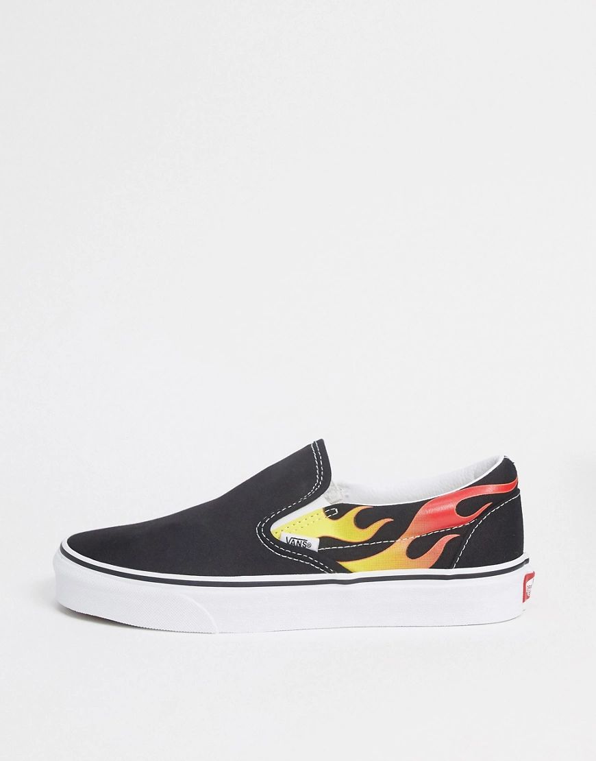 Vans Classic - Flame - Instapsneakers in zwart | ASOS (Global)