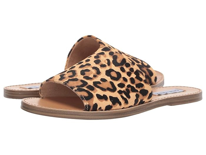 Steve Madden Gracel Flat Sandal (Leopard) Women's Shoes | Zappos