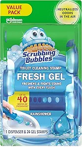 Scrubbing Bubbles Fresh Gel Toilet Bowl Cleaning Stamps, Helps Keep Toilet Clean and Helps Preven... | Amazon (US)