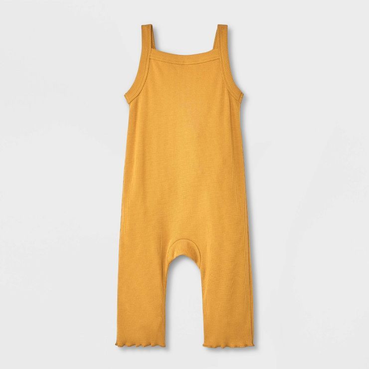 Grayson Collective Baby Girls' Ribbed Romper Set - Yellow | Target