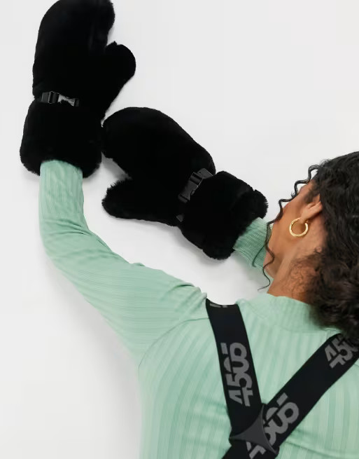 ASOS 4505 ski mitten in faux fur | ASOS (Global)