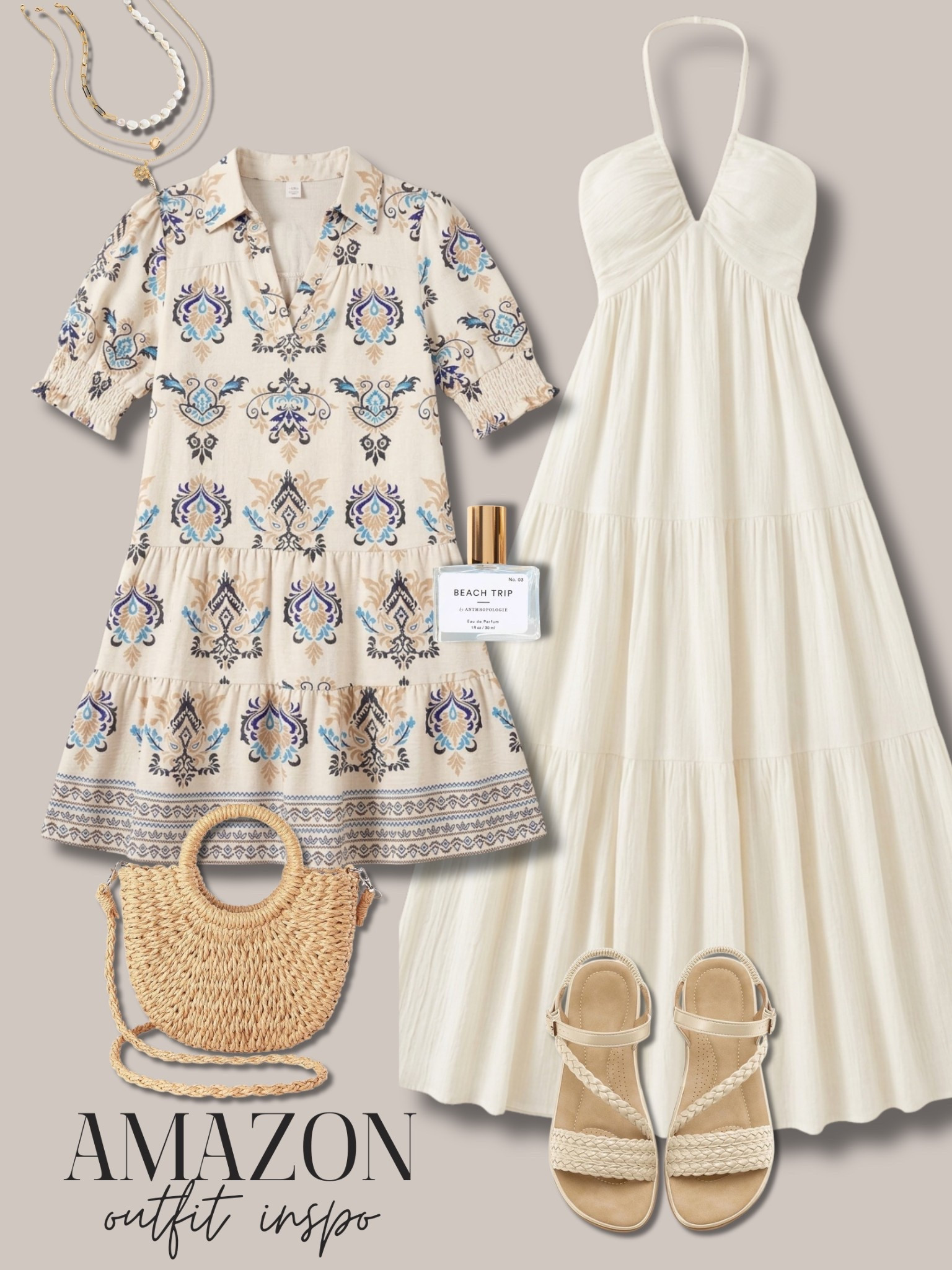 Spring // summer dress outfit inspo from Amazon 🤍 

Both of these would be so cute to take on vacation or to wear to almost any event 

￼

#LTKgrwm #LTKootd #LTKWedding