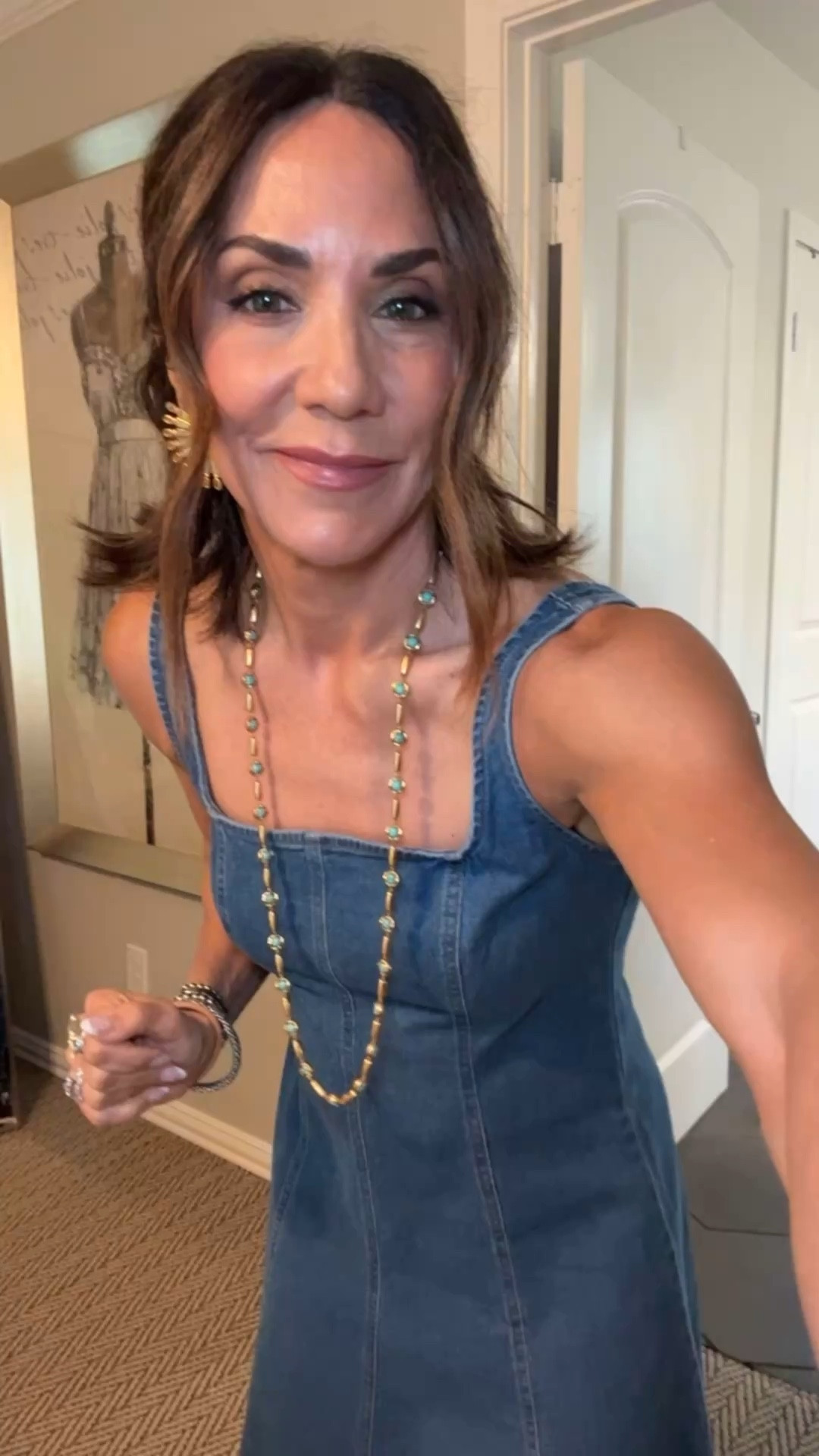 date night outfits
Denim dress wearing XS


#LTKSpringSale #LTKootd #LTKOver40